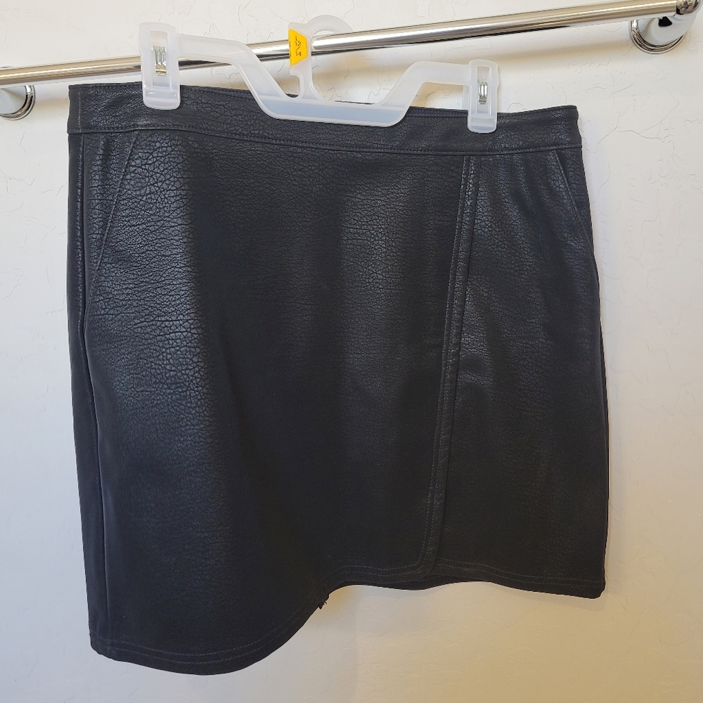 Express Faux Leather Skirt